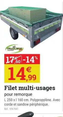 Espace emeraude Filet multi-usages offre