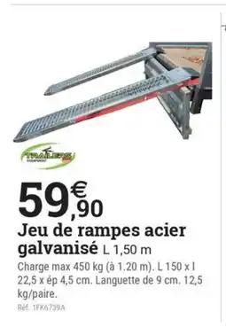 Espace emeraude Jeu de rampes acier galvanisé offre