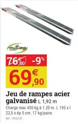Espace emeraude Jeu de rampes acier galvanisé offre