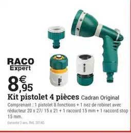 Espace emeraude RACO EXPERT Kit pistolet 4 pièces Cadran Original offre