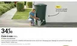 Espace emeraude Cuve à eau offre