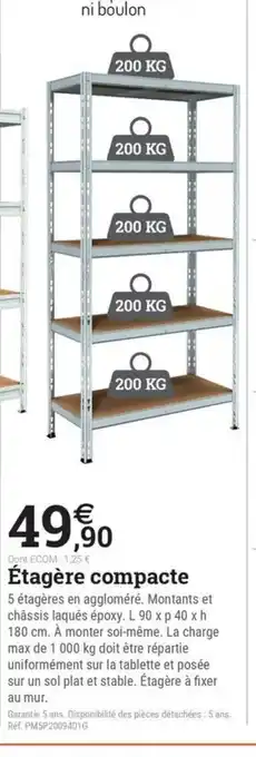 Espace emeraude Étagère compacte offre