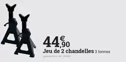 Espace emeraude Jeu de 2 chandelles 3 tonnes offre