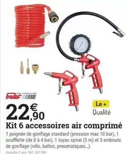 Espace emeraude Kit 6 accessoires air comprimé offre