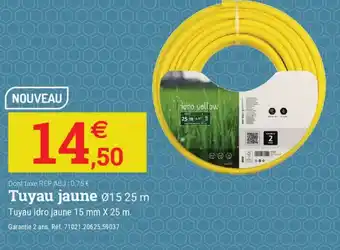 Tuyau jaune 015.25 m
