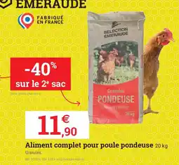 Espace emeraude Aliment complet pour poule pondeuse offre