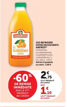 Super U ANDROS Jus refrigere offre decouverte offre