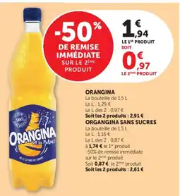 Super U ORANGINA offre