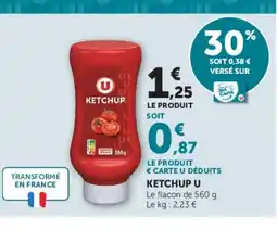Super U U Ketchup offre
