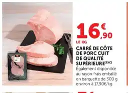 Super U Carré de côte de porc cuit de qualité supérieure offre