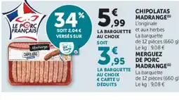 Super U MADRANGE Chipolatas offre