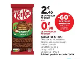 Super U KIT KAT Tablettes offre