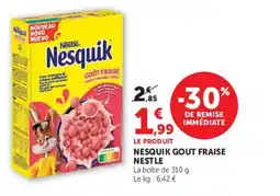 Super U NESQUIK gout fraise nestle offre