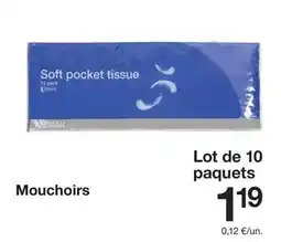 Zeeman Pocket - mouchoirs offre