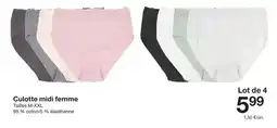 Zeeman Midi - culotte femme offre