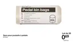 Zeeman Cat - sacs pour poubelle a pédale offre