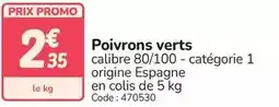Promocash Promo - poivrons verts offre
