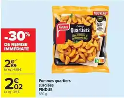 Carrefour Market Findus - pommes quartiers surgelées offre
