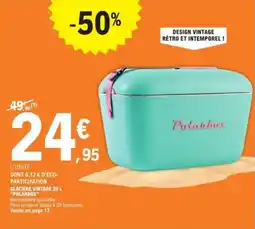 E.Leclerc Glacière vintage polarbox offre
