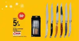 E.Leclerc Set de 6 couteaux à steak les marbres offre