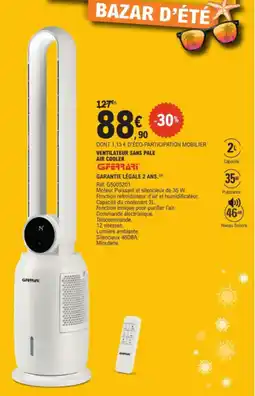 E.Leclerc Ventilateur sans pale air cooler gferrari offre