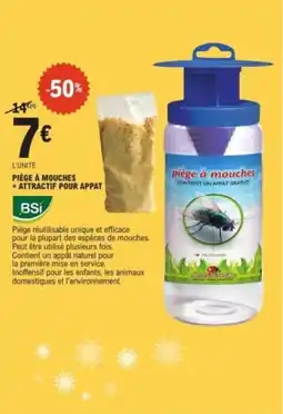 E.Leclerc Piège à mouches +attractif pour appat offre