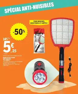 E.Leclerc Raquette électrique anti-insectes fly shock offre