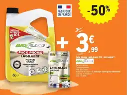 E.Leclerc Pack promo lave-glace été + recharge biofluid offre