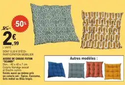 E.Leclerc Assise de chaise futon scandi offre