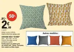 E.Leclerc Coussins déco scandi offre