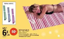 E.Leclerc Natte de plage xl offre