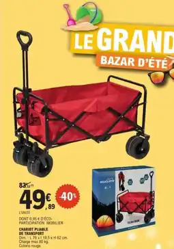 E.Leclerc Chariot pliable de transport offre