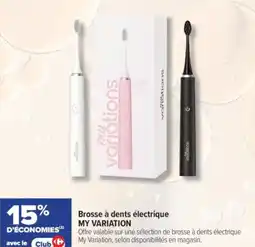 Carrefour Brosse à dents électrique my variation offre