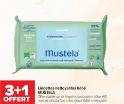 Carrefour Lingettes nettoyantes bébé mustela offre