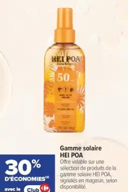 Carrefour Gamme solaire hei poa offre