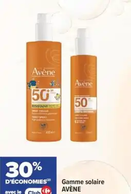 Carrefour Gamme solaire avène offre
