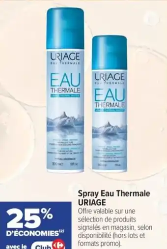 Spray eau thermale uriage