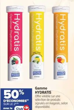 Carrefour Gamme hydratis offre