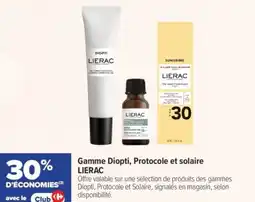 Carrefour Gamme diopti protocole et solaire lierac offre