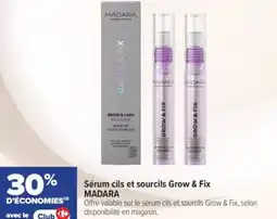 Carrefour Sérum cils et sourcils grow & fix madara offre