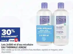 Carrefour Lots d'eau micellaire eau thermale jonzac offre