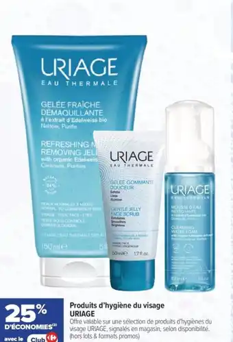 Produits d'hygiène du visage uriage