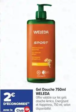 Carrefour Gel douche weleda offre