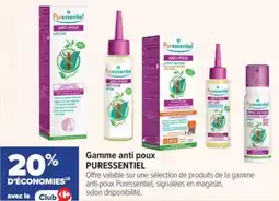 Carrefour Gamme anti poux puressentiel offre