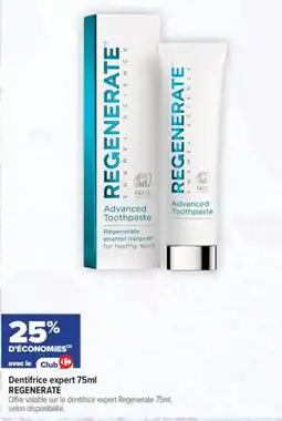 Carrefour Dentifrice expert regenerate offre