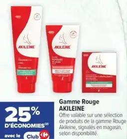 Carrefour Gamme rouge akileine offre