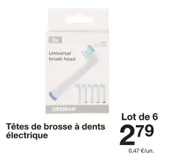 Zeeman Têtes de brosse à dents électrique offre