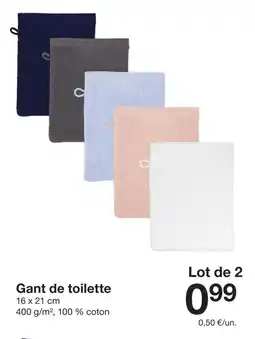 Zeeman Gant de toilette offre