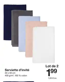 Zeeman Serviette d'invité offre