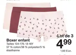 Zeeman Boxer enfant offre